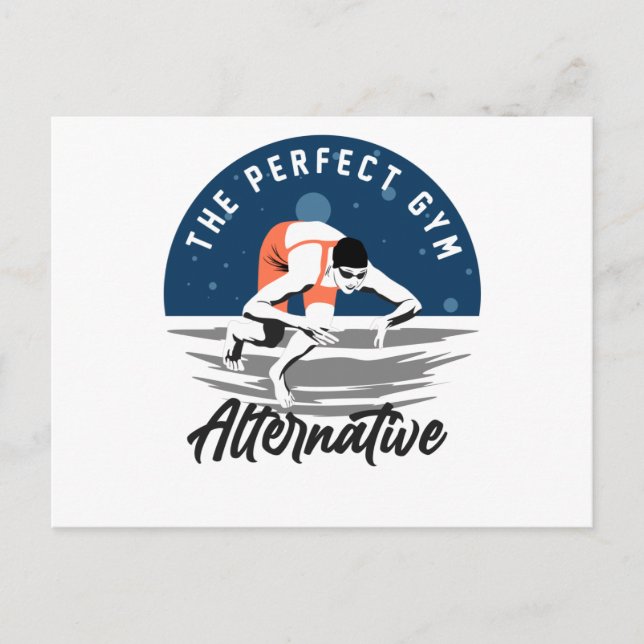 Cartão Postal Para O Nadador - A Alternativa de Academia Perfeit (Frente)