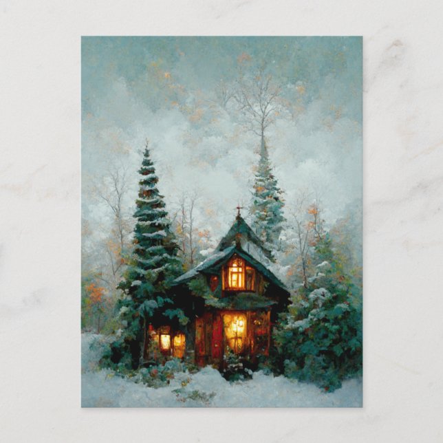 Cartão postal para o Natal comercial de logotipo (Frente)