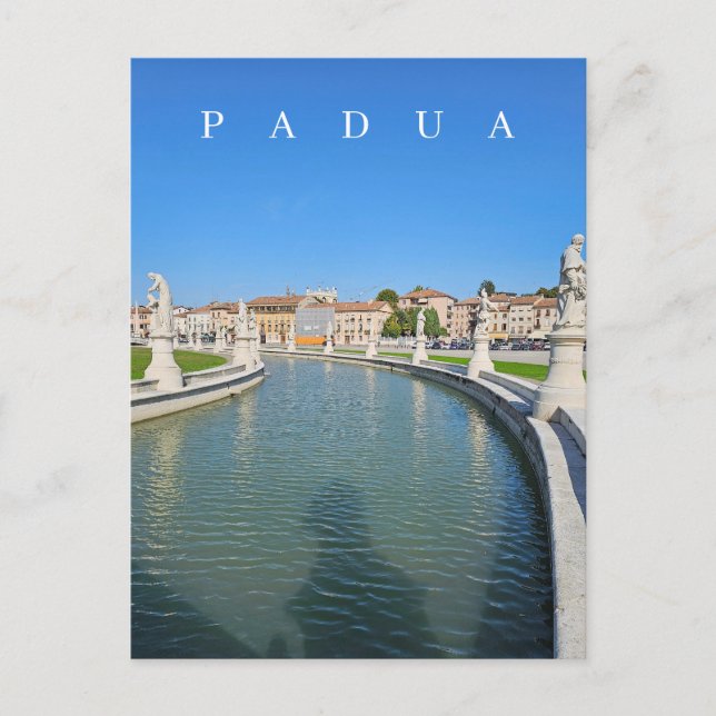 Cartão postal para o Padua Prato della Valle (Frente)