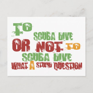 Cartão Postal Para o Scuba Dive