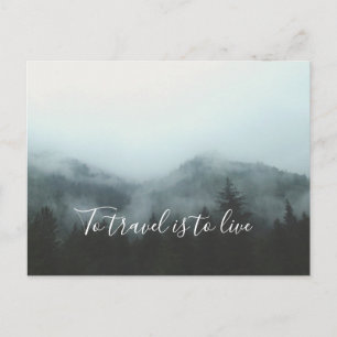 Cartão Postal Para o Viagem é viver