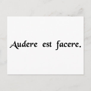 Cartão Postal Para ousar é faz