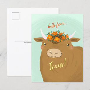 Cartão postal para Personalização de Estado Brown 