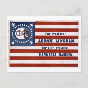 Cartão Postal Para presidente, Abram Lincoln