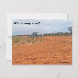 Cartão Postal Para que lado agora?