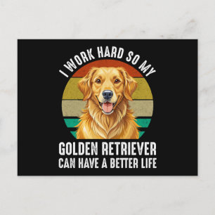 Cartão Postal Para Que Meu Golden Retriever Tenha Uma Vida Melho