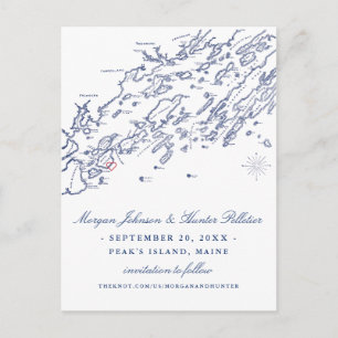 Cartão postal para salvar a data do compartimento