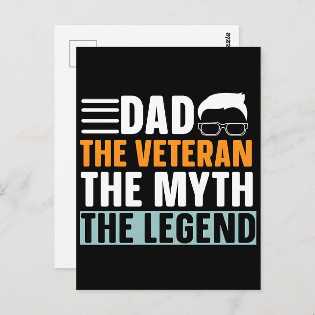 Cartão Postal Para sempre em nossa dívida—Feliz Dia dos Veterano (Frente/Verso)