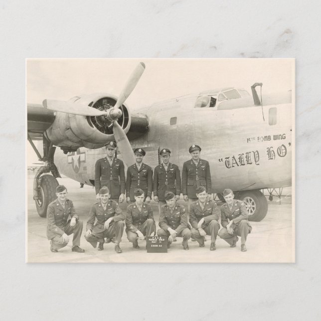 Cartão postal para tripulantes B-24 WII (Frente)