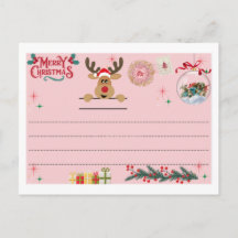 Cartão postal para um Feliz Natal