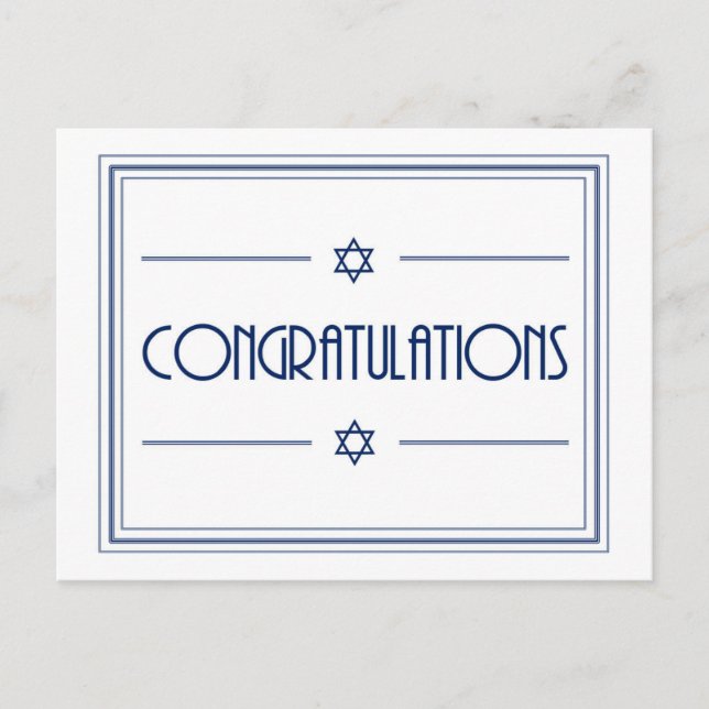 Cartão Postal Parabéns (Frente)