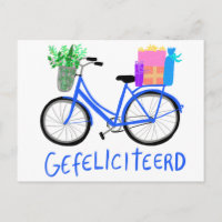 PARABÉNS Bicicleta Azul Fofa Personalizada DIA DOS
