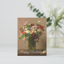Cartão Postal Parabéns - Buquê Floral | Belas-Arte Francesa
