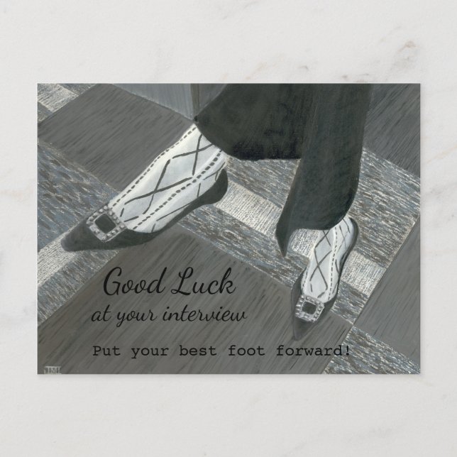 Cartão Postal Parabéns Cartaz do novo Cargo (Frente)