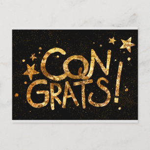 Cartão Postal Parabéns! celebração