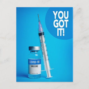 Cartão Postal Parabéns da Vacinação Covid 19