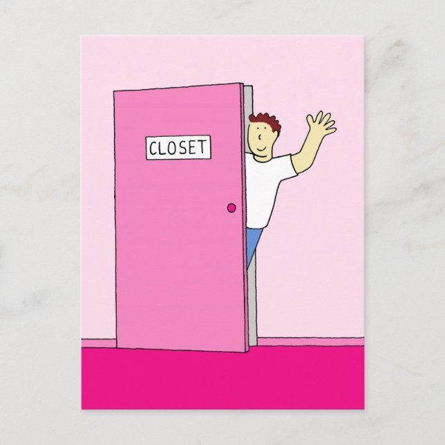 Cartão Postal Parabéns de saída para ele (Frente)