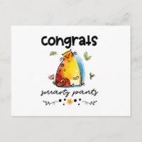 Parabéns Gato de Cartoons Smarty Pants