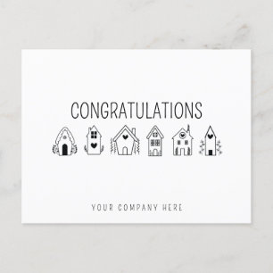 Cartão Postal Parabéns novo proprietário imobiliário