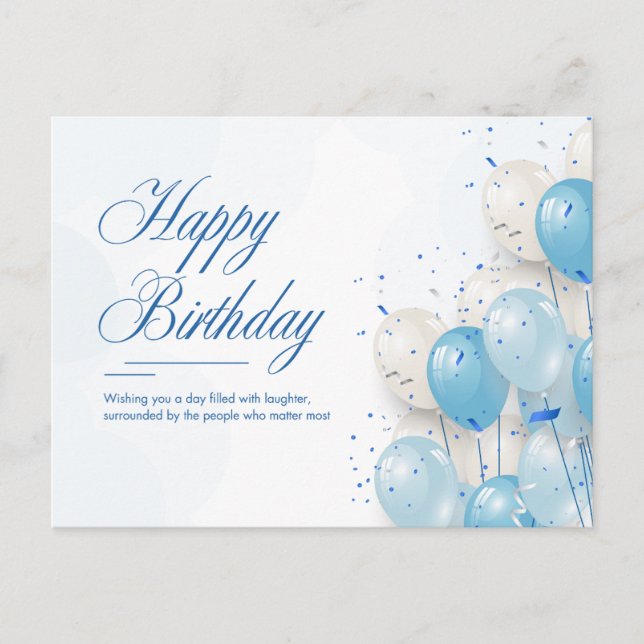 Cartão Postal Parabéns para você (Frente)