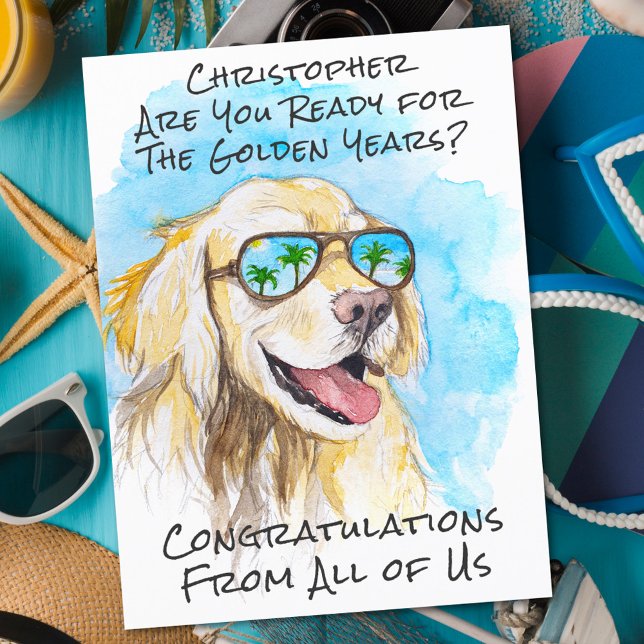 Cartão Postal Parabéns pela aposentadoria engraçada de todos nós (Criador carregado)