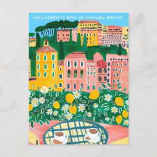 Cartão Postal Parabéns pela Arte de Vista da Cidade da Nova Casa