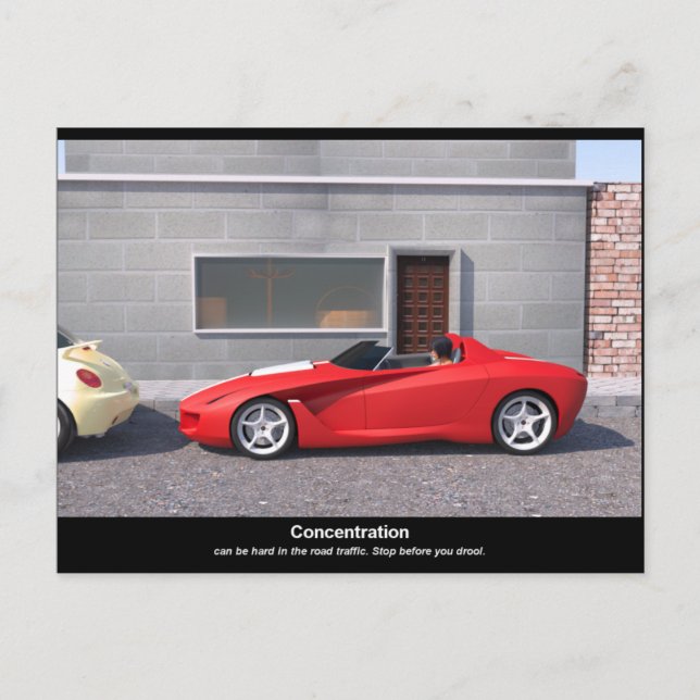 Cartão Postal Parabéns pela sua carta de condução (inglês) (Frente)