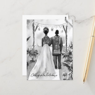 Cartão Postal Parabéns pelo seu casamento