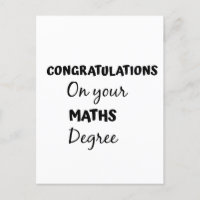 parabéns pelo seu diploma de matemática