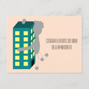 Cartão Postal Parabéns pelo seu Novo Apartamento - Nod Notes