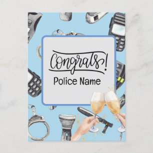 Cartão Postal Parabéns Polícia