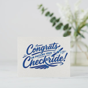 Cartão Postal Parabéns por passar na sua checkride!