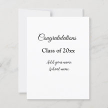 Parabéns simples de formatura minimal adicionar tu