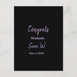 Cartão Postal Parabéns turma de ano nome escola faculdade