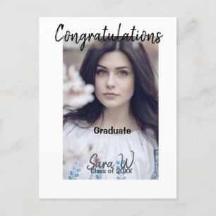 Cartão Postal Parabéns turma de ano nome escola faculdade