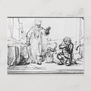 Cartão Postal Parábola do cruel credor