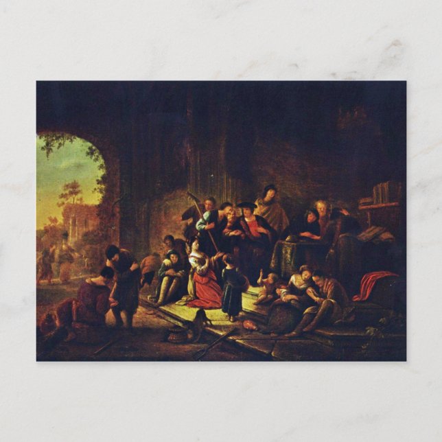 Cartão Postal Parábola Dos Laboratórios Do Vineyard Por Wet D. (Frente)