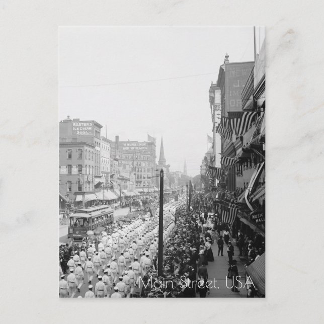 Cartão Postal Parada do Dia do Trabalho (Frente)