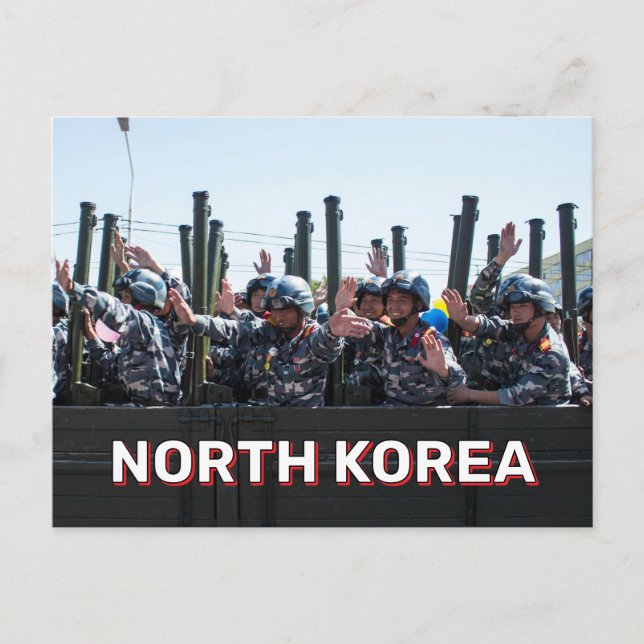 Cartão Postal Parada Militar Na Coreia Do Norte (Frente)