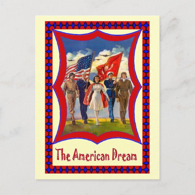 Cartão Postal Parada para 4 de julho (Frente)