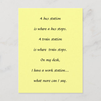 Cartão Postal Paradas do trabalho