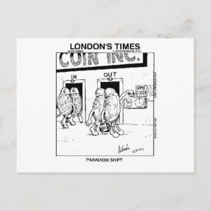 Cartão Postal Paradigma Shift Engraçado Presentes e Coleções