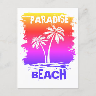 Cartão Postal Paradise Beach Life É Um Bom Cartão-Postal