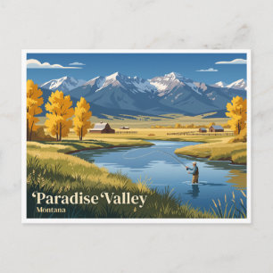 Cartão Postal Paradise Valley Livingston Montana