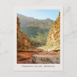 Cartão Postal Paradise Valley, Morocco Landscape and Travel