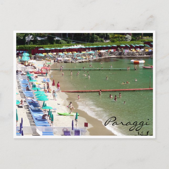 Cartão Postal paraggi itália (Frente)
