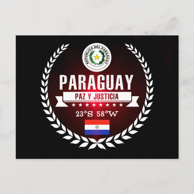 Cartão Postal Paraguai (Frente)