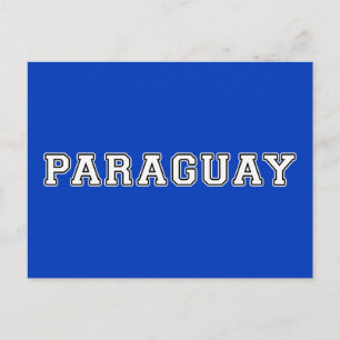 Cartão Postal Paraguai