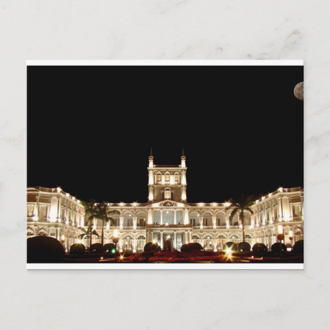 Cartão Postal Paraguai - Palácio dos López (Frente)