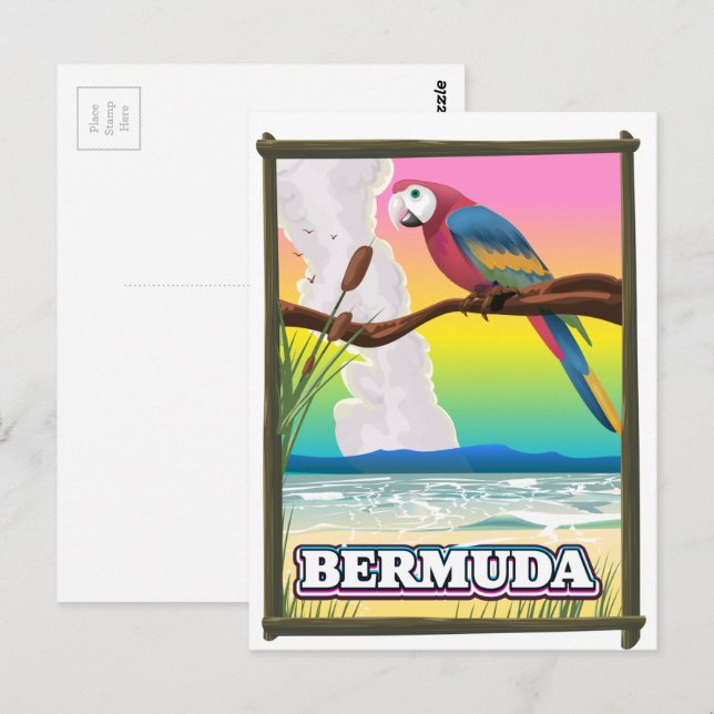 Cartão Postal Paraíso das Bermudas. (Frente/Verso)